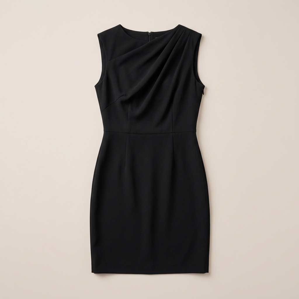 Silk Draped Dress
