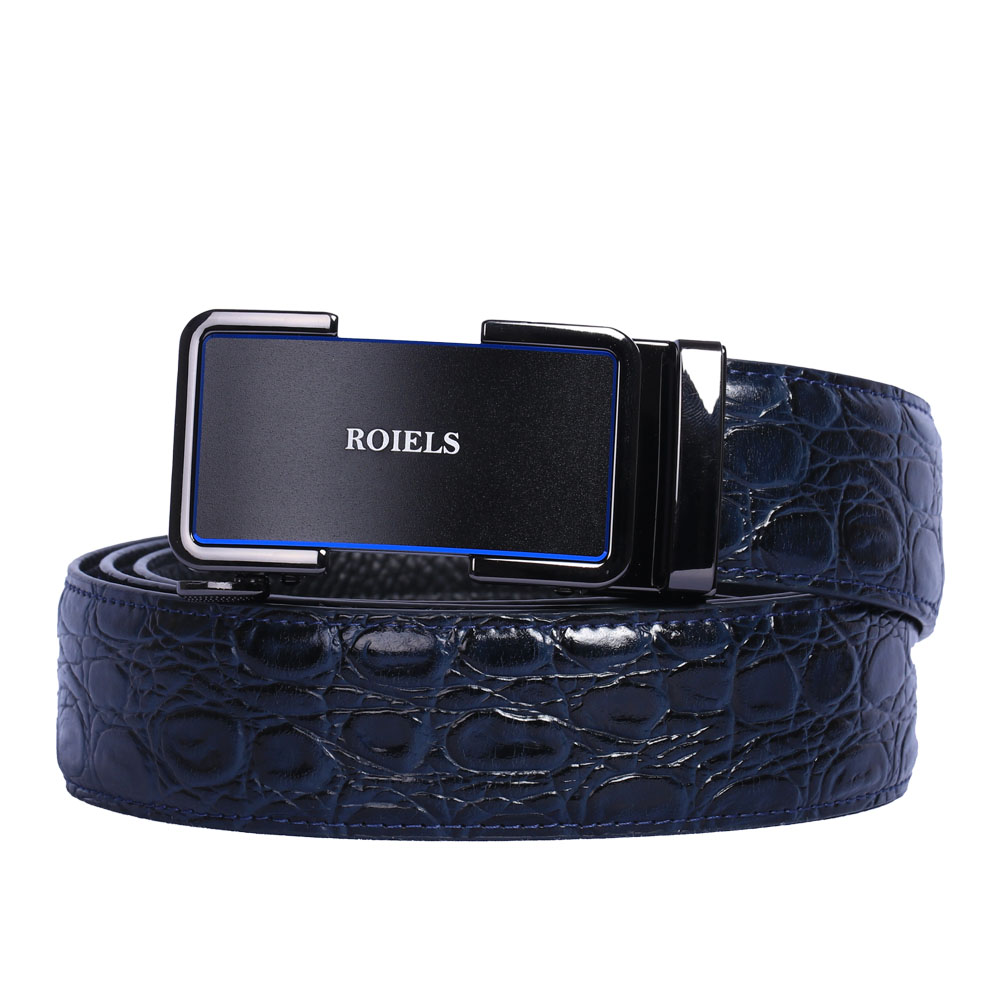 Blue Crocodile Belt