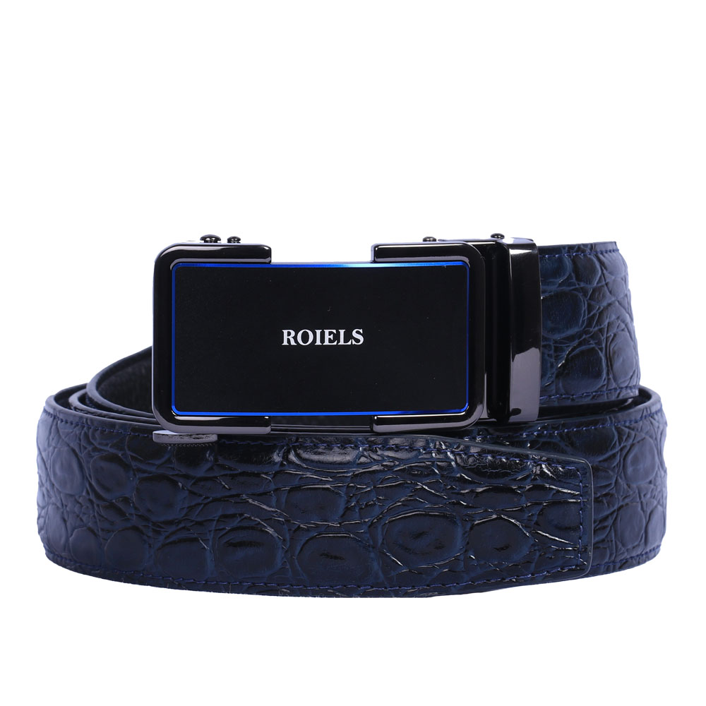 Blue Crocodile Belt