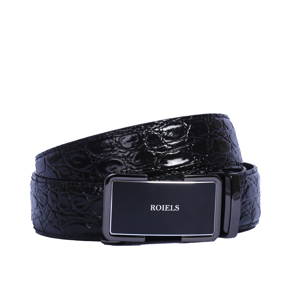 Black Crocodile Belt