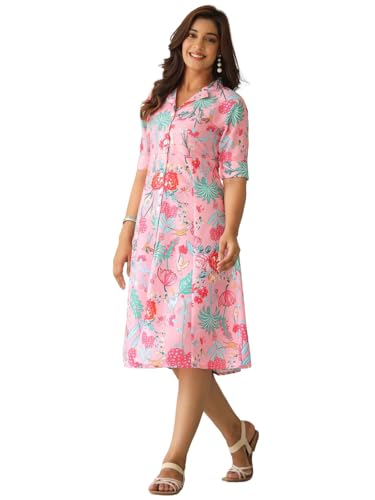 GRECIILOOKS Printed Maxi Dress for Women | Trendy Long One Piece Summer Outfit | Lightweight Flared Dress for Casual & Holiday
